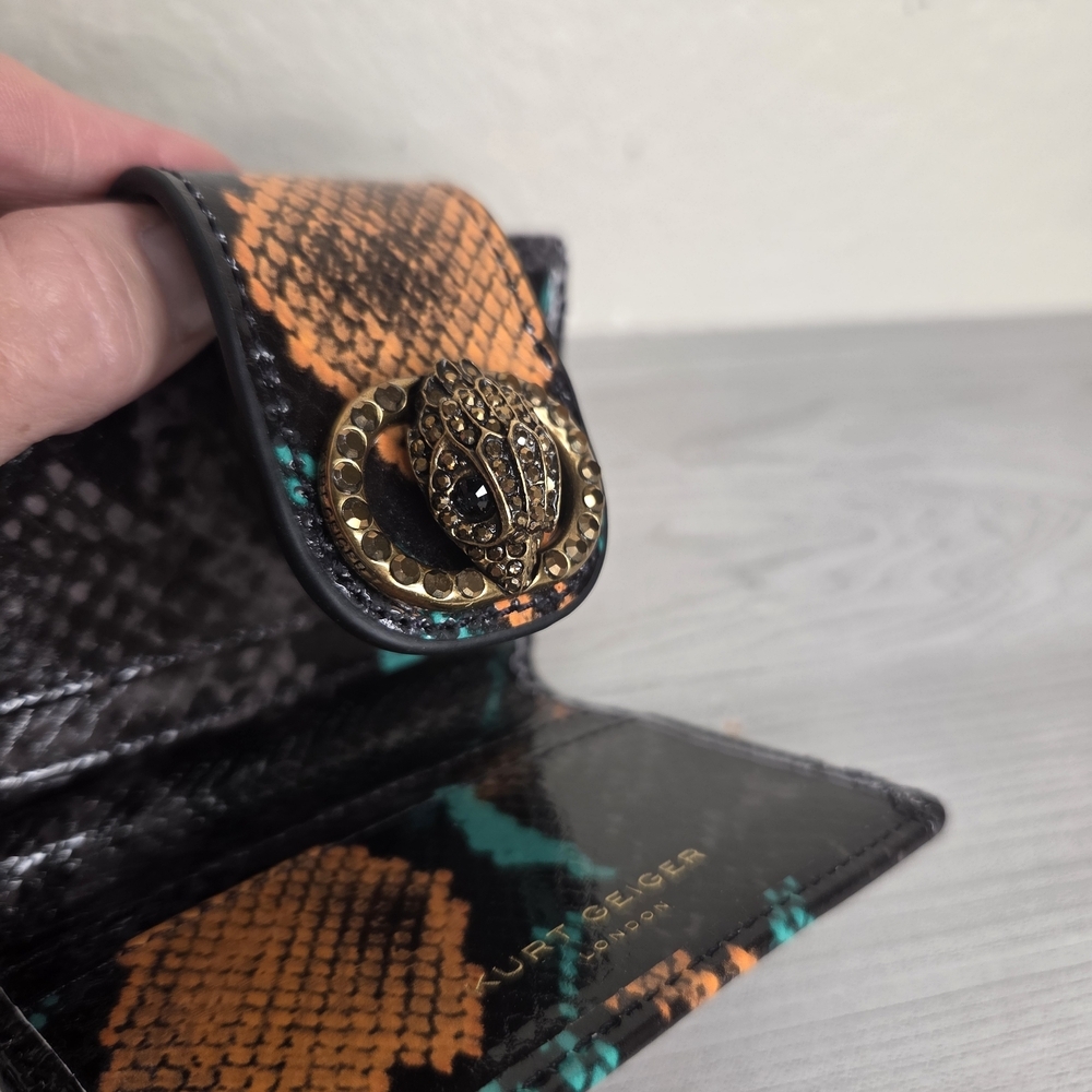 Kurt Geiger Snakeskin Pattern Card Holder NWT - Picture 4 of 4